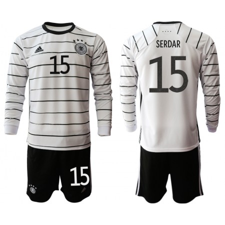 Tenue Allemagne Suat Serdar 15 Enfant Domicile UEFA Euro 2020 Maillot de Foot ML